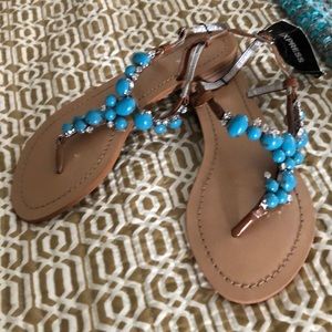New with tags Express jewel sandal